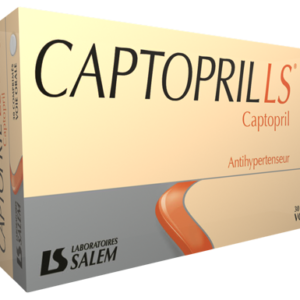 captopril, hypertension, captropril ls, captropril ls 25 mg, captropril 25 mg, médicament des laboratoires salem, médicament contre l'hypertension